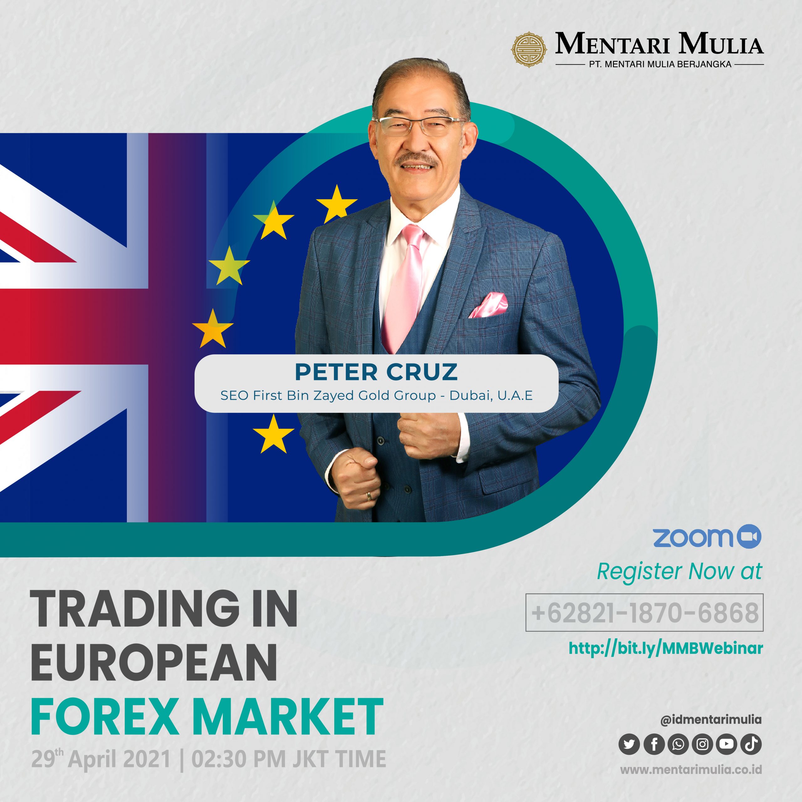 Seminar “Trading Forex di Pasar Eropa” Bersama Peter Cruz Sukses Menarik Perhatian Para Trader