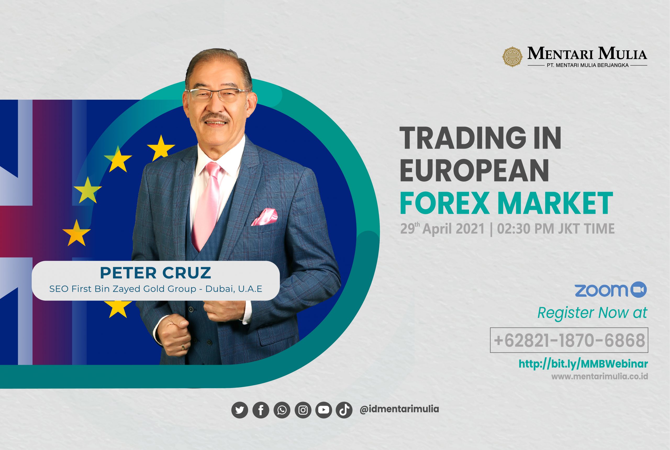 Ikuti Seminar “Trading forex di Pasar Eropa” Bersama Peter Cruz!